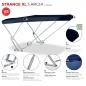 Preview: Bimini mit Geräteträger "Strange XL". Breite 200cm