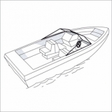 Bootpersenning für Boote ohne/kleine Reling bis 6,28 Meter