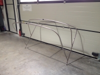 Preview: Bimini Gestänge niedrig mit 3 Stangen Breite 220cm