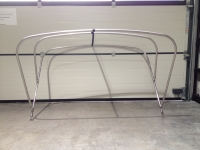 Preview: Bimini Gestänge niedrig mit 3 Stangen Breite 210cm