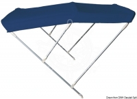 Preview: 3 Stangen Bimini Top Light 160-170cm Breite 115cm Höhe