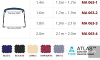 4 Stangen Bimini Oceansouth Montagebreite 170-190cm