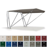 Bimini Top mit Geräteträger für Motorboote Breite 145cm bis 190cm