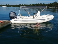 4 Stangen Bimini Top "Sport" Breite 170cm ±10cm