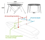 Preview: Bimini Top 155-169cm Breite