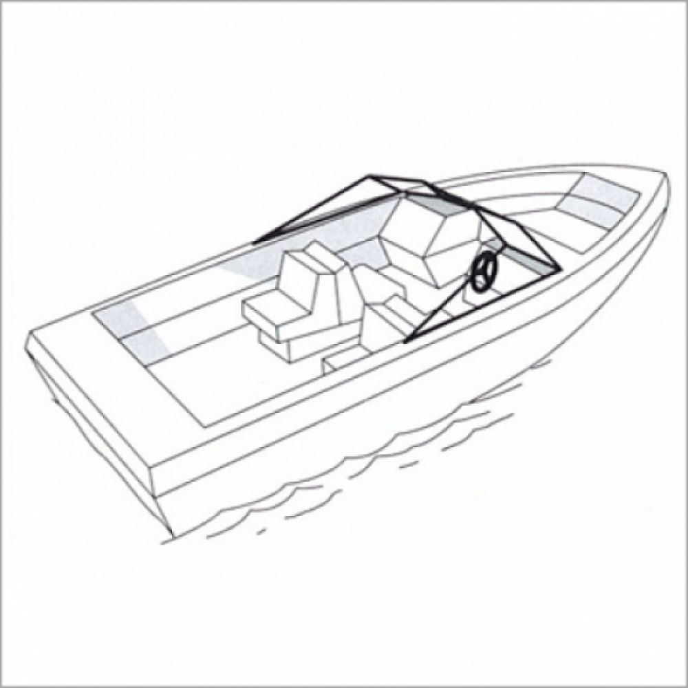 Bootpersenning für Boote ohne/kleine Reling bis 6,28 Meter
