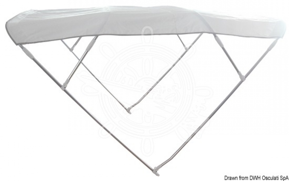 4 Stangen Bimini Top Light 180-190cm Breite 145cm Höhe