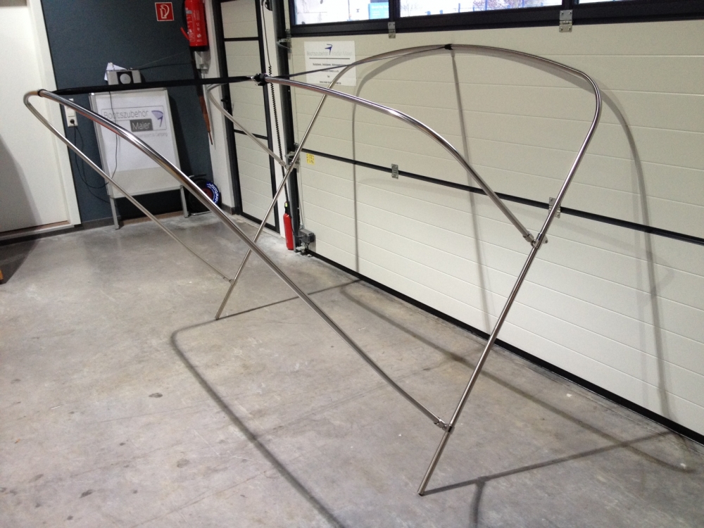 Bimini Gestänge mit 3 Stangen Breite 170cm