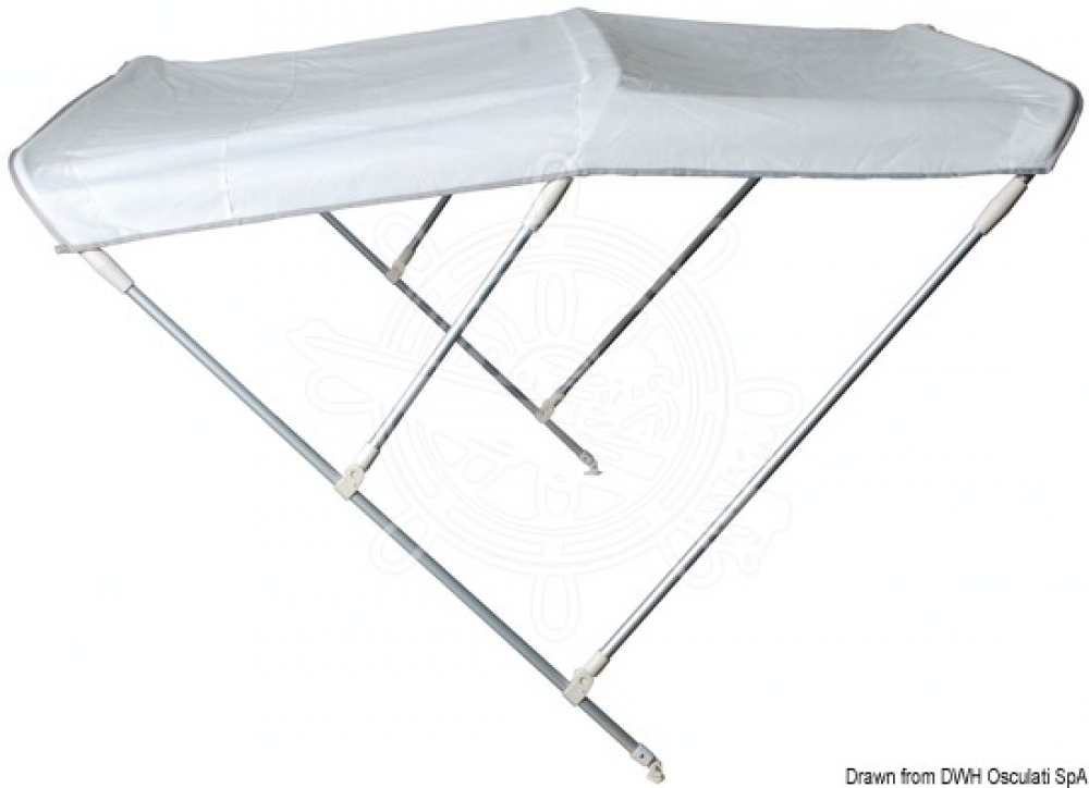 3 Stangen Bimini Top Light 160-170cm Breite 115cm Höhe
