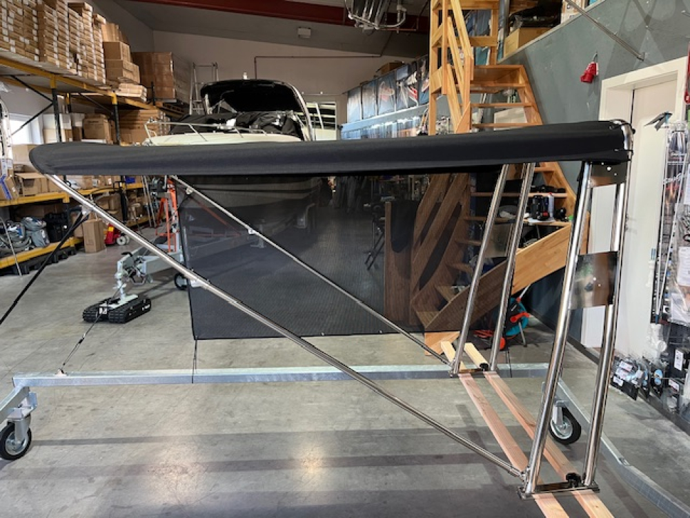 Bimini für Geräteträger "Motorboot" Stoff aus Sunbrella