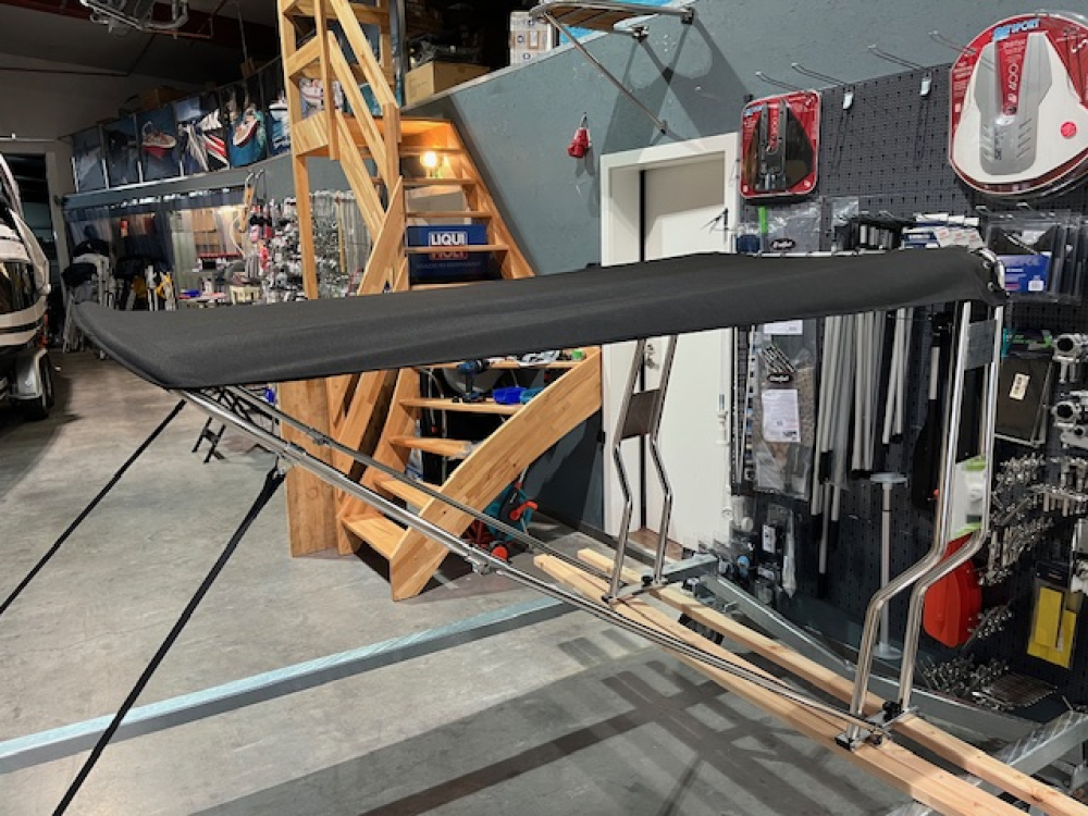 Bimini für Geräteträger "Schlauchboot" Stoff aus Sunbrella