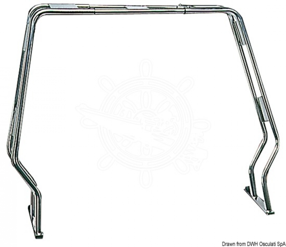 Geräteträger Ø40mm 125-180cm Montagebreite, für Schlauchboote